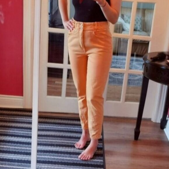 BDG orange mom jeans - high rise Urban Outfitters - Picture 1 of 7